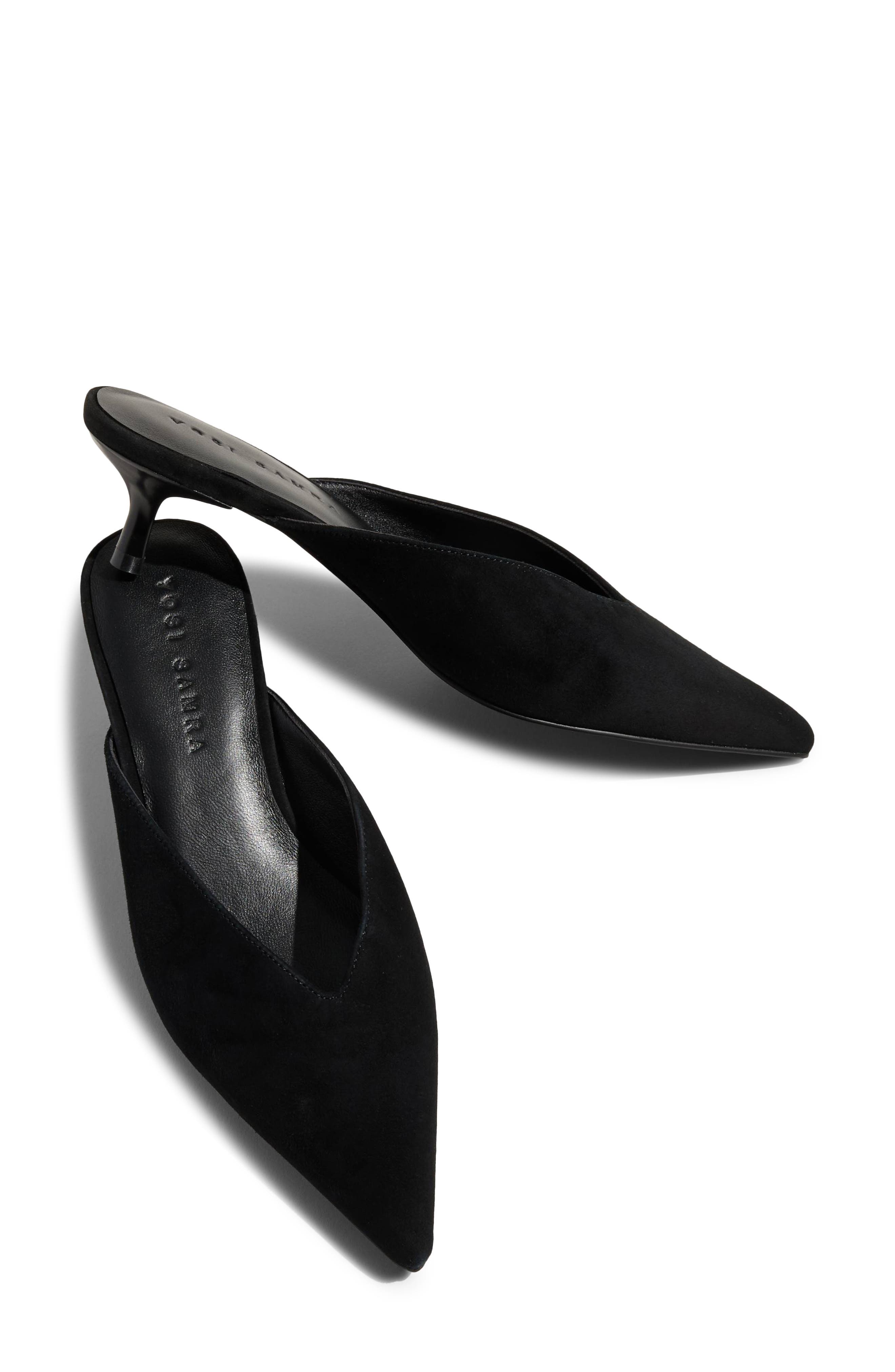 Nolita Heeled Mule, Alternate, color, BLACK