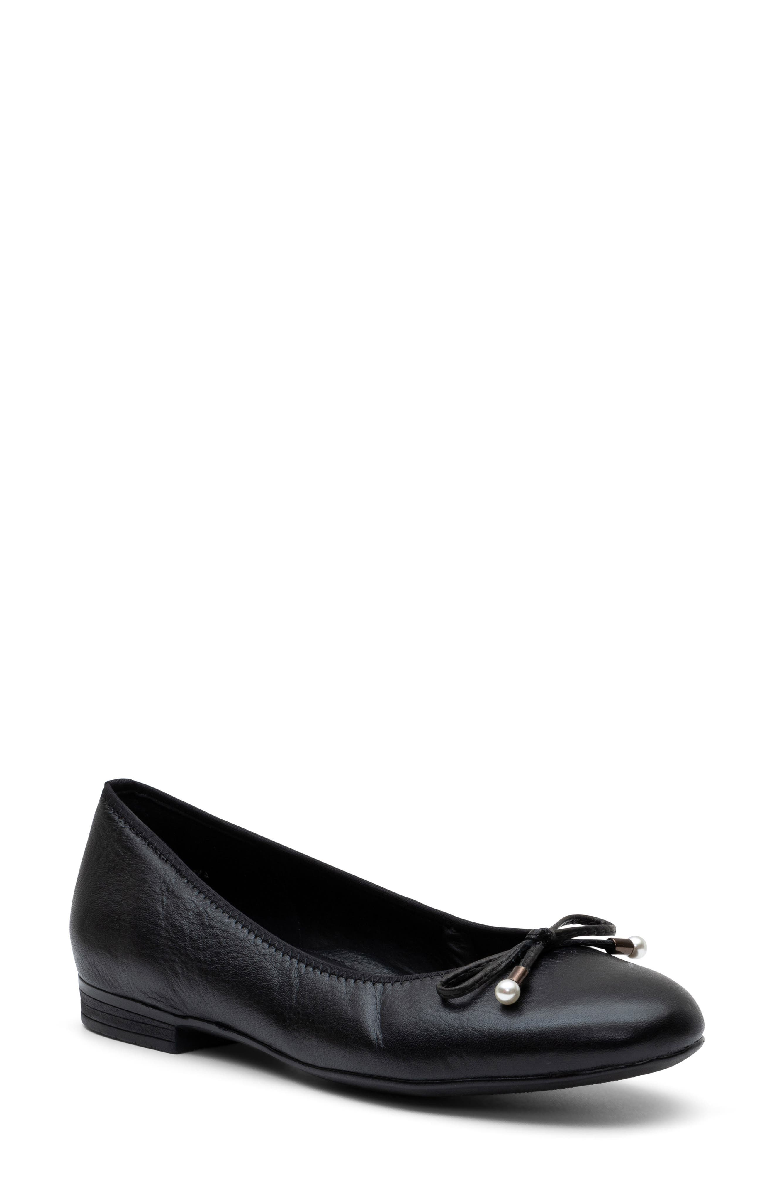 ara Scout Ballet Flat, Main, color, Black