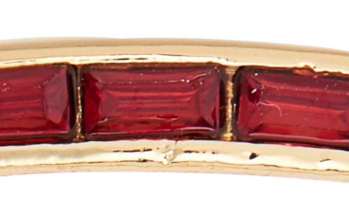 Nordstrom Rack 30mm Inside Out Baguette Hoop Earrings In Multi