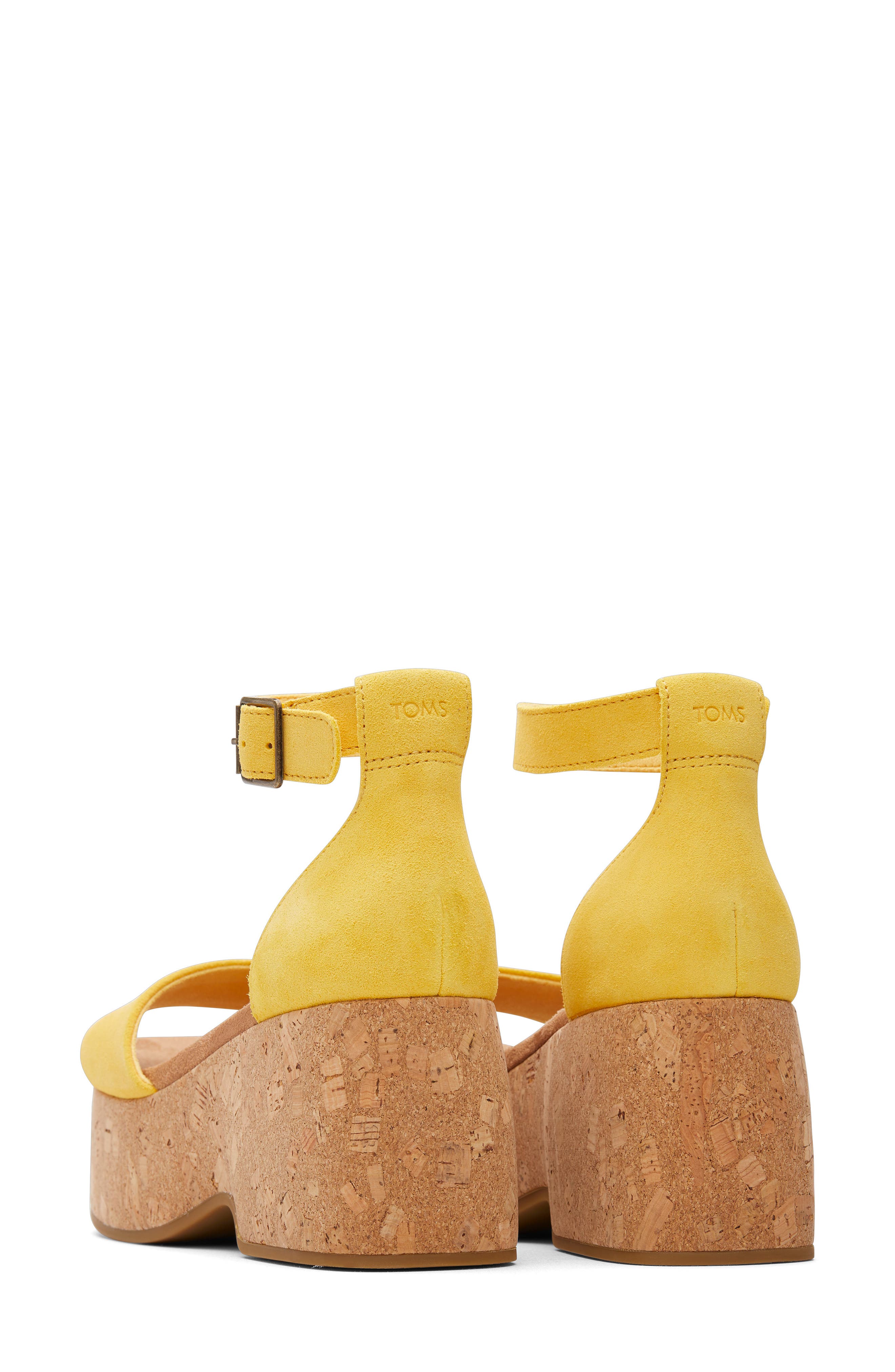 TOMS Laila Cork Platform Sandal, Alternate, color, 