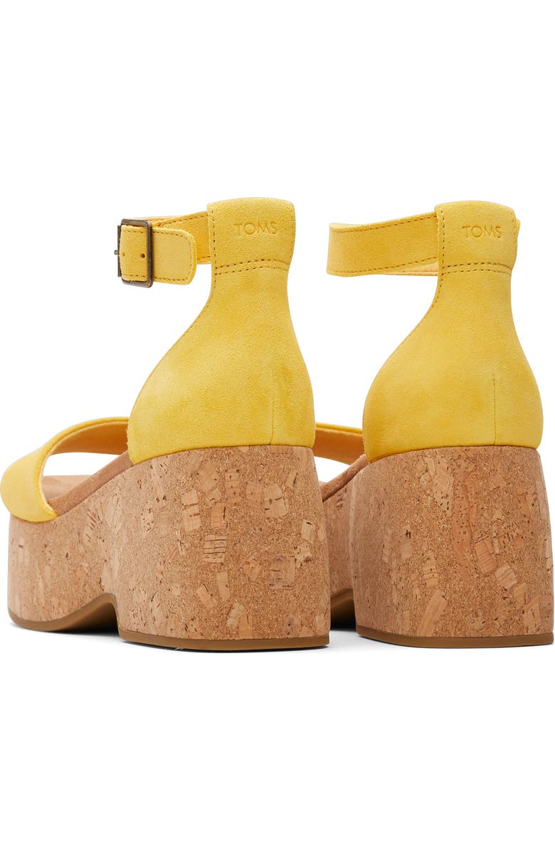 TOMS Laila Cork Platform Sandal, Alternate, color,