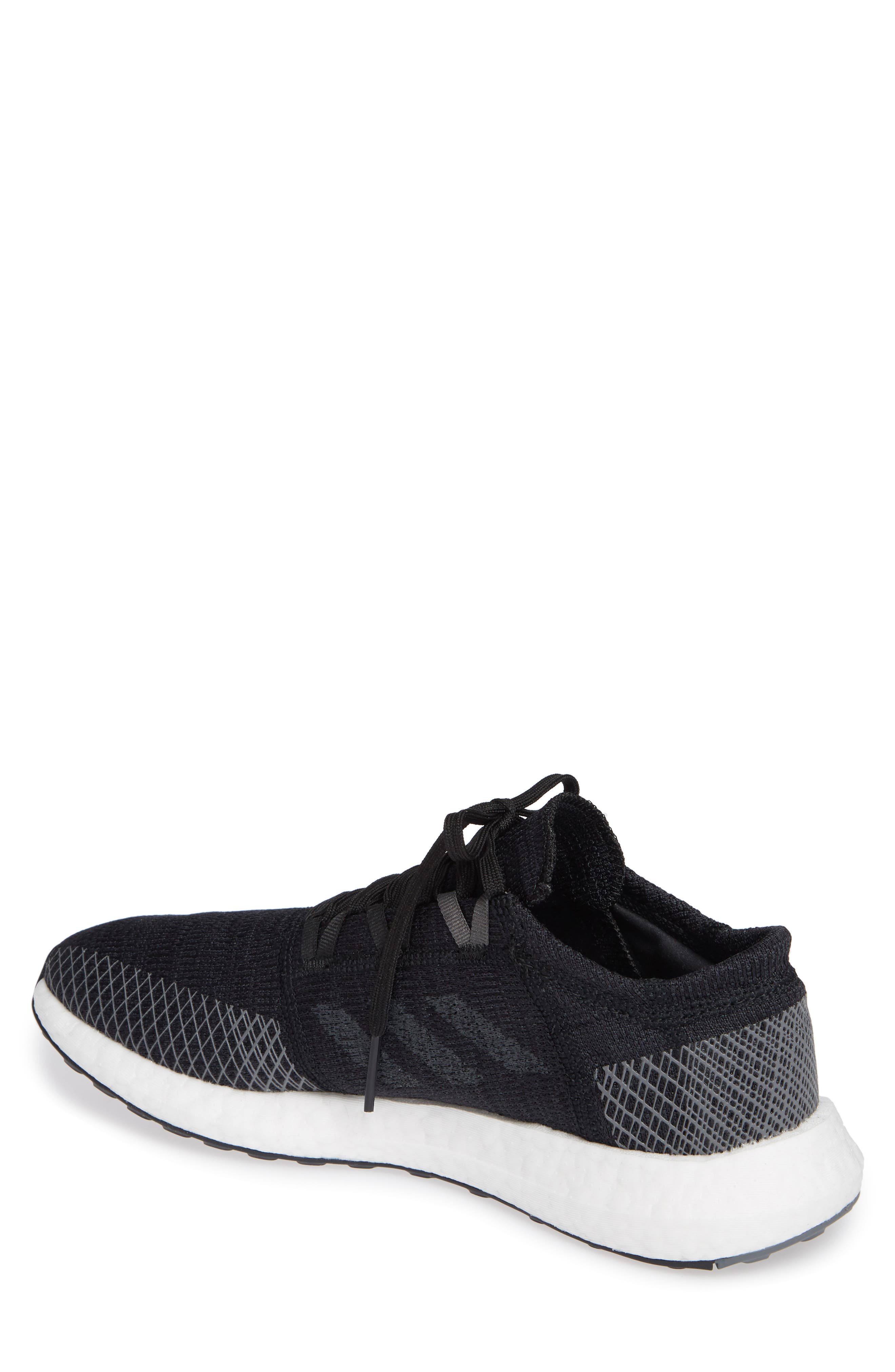 PureBoost GO Running Shoe, Alternate, color, BLACK/ GREY