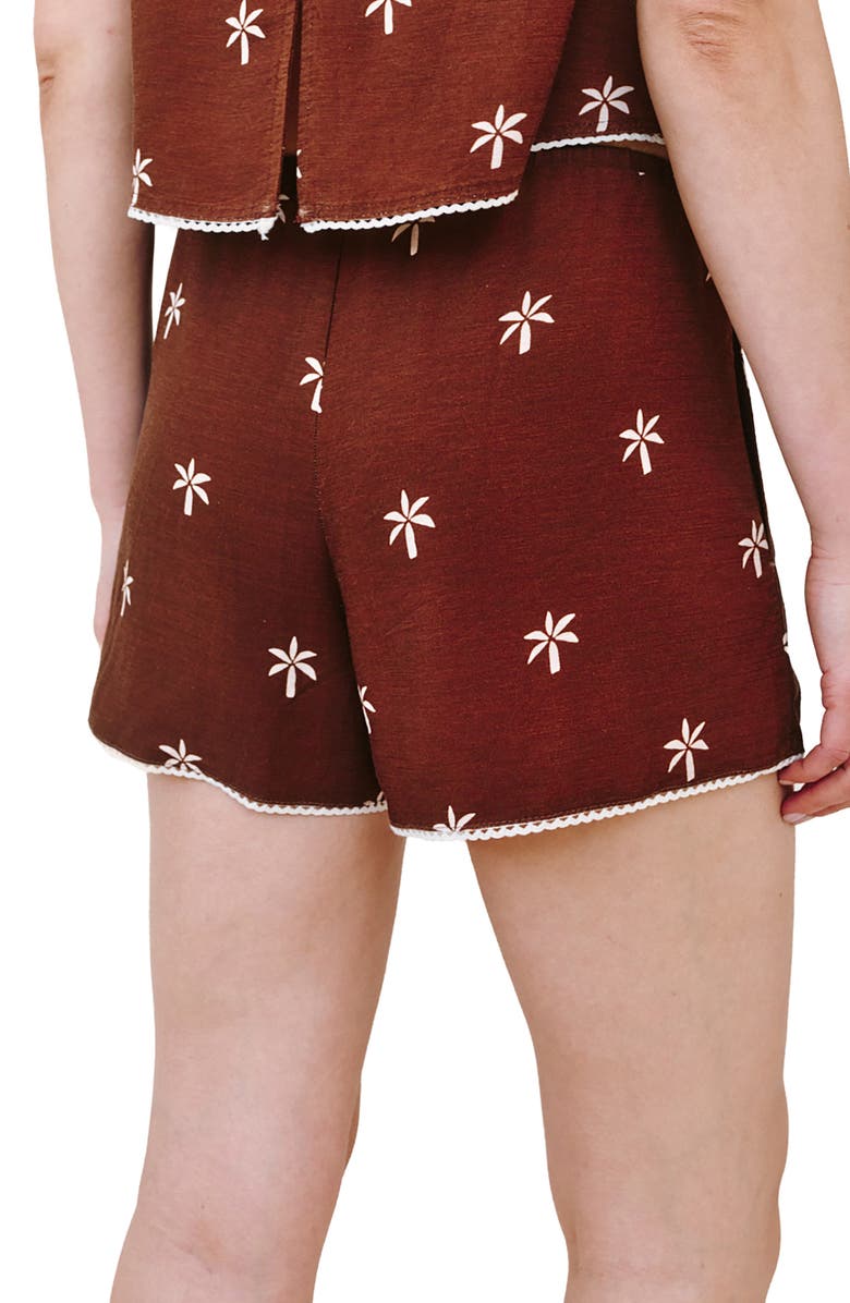 Bella Dahl Print Tie Waist Shorts, Alternate, color, 