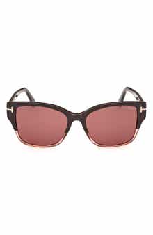 TOM FORD 55mm Butterfly Sunglasses