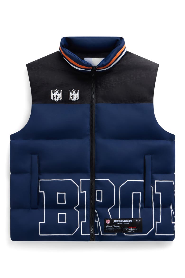 Unisex Team Puffer Vest, Main, color, BRONCOS