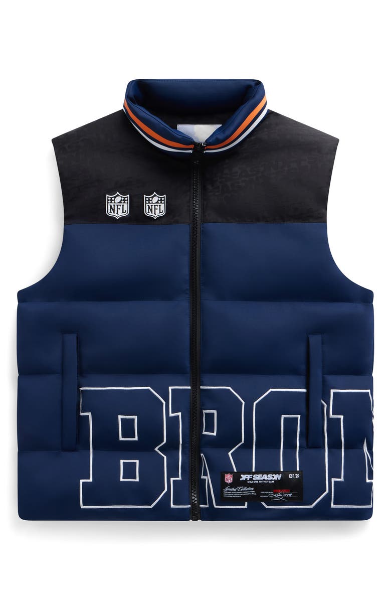 Off Season Unisex Team Puffer Vest, Main, color, Broncos