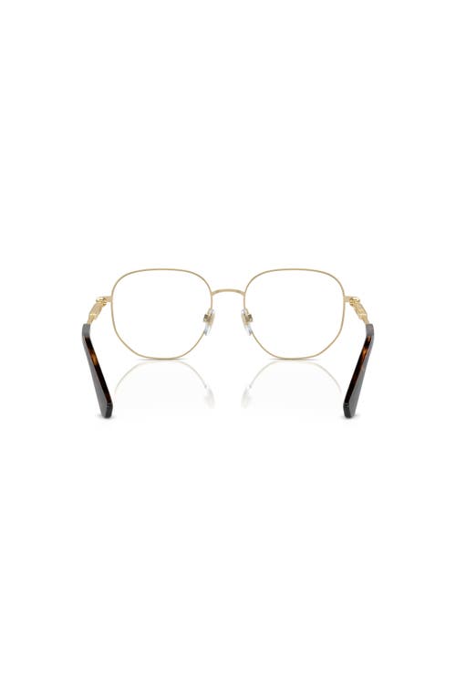 Burberry 53mm Square Optical Glasses In Gold
