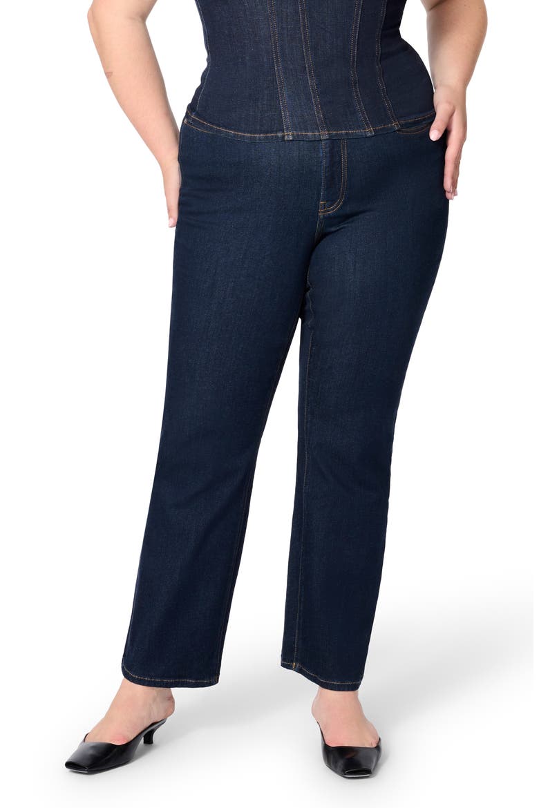 ASE High Waist Straight Leg Stretch Jeans, Main, color, LONG GONE
