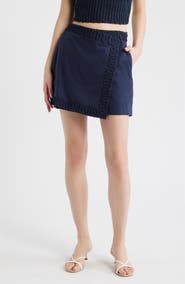 CIEBON Silla Embroidery Detail Cotton Skort