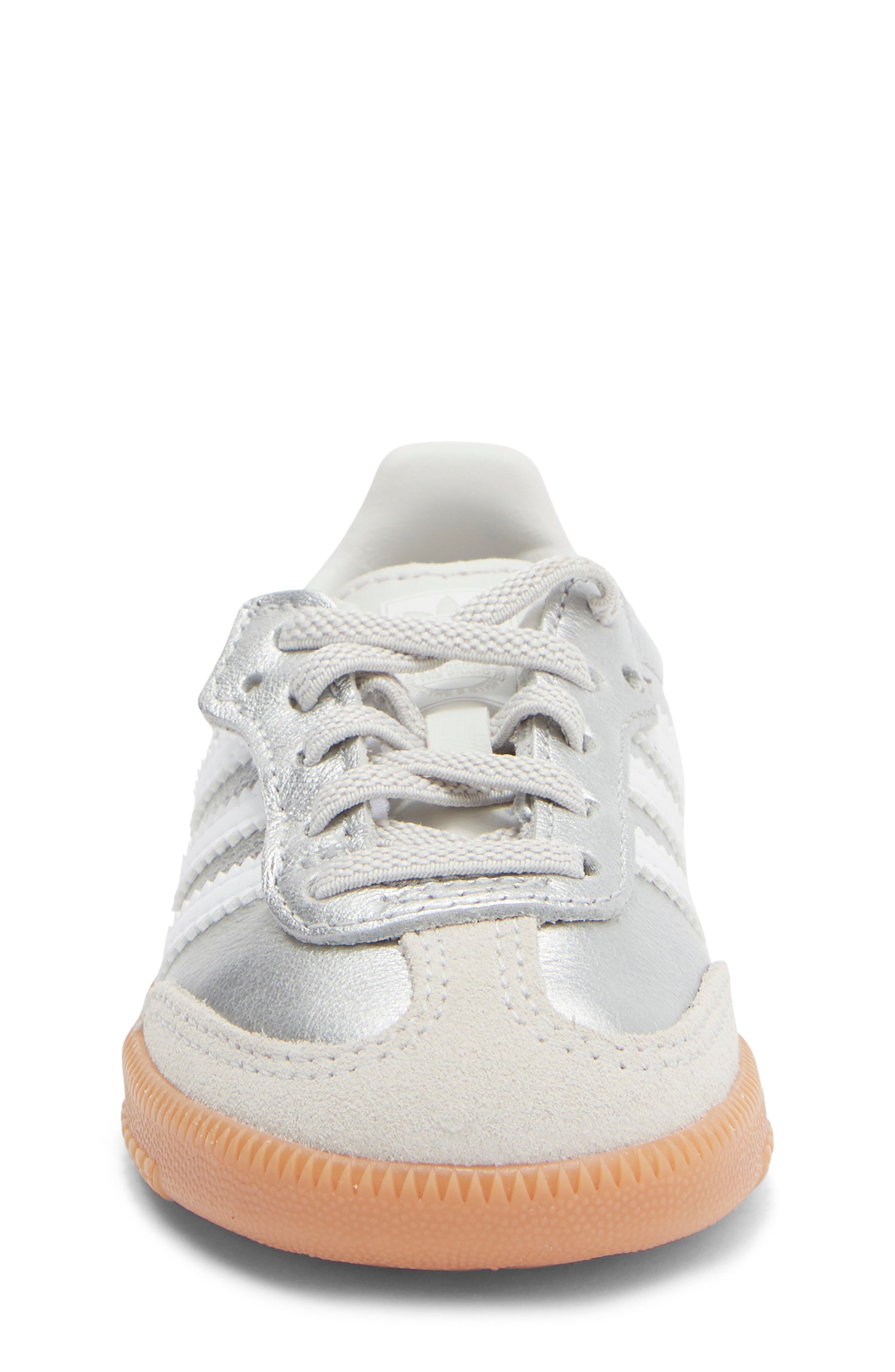 Kids' Samba Sneaker, Alternate, color, SILVER/ WHITE/ GUM