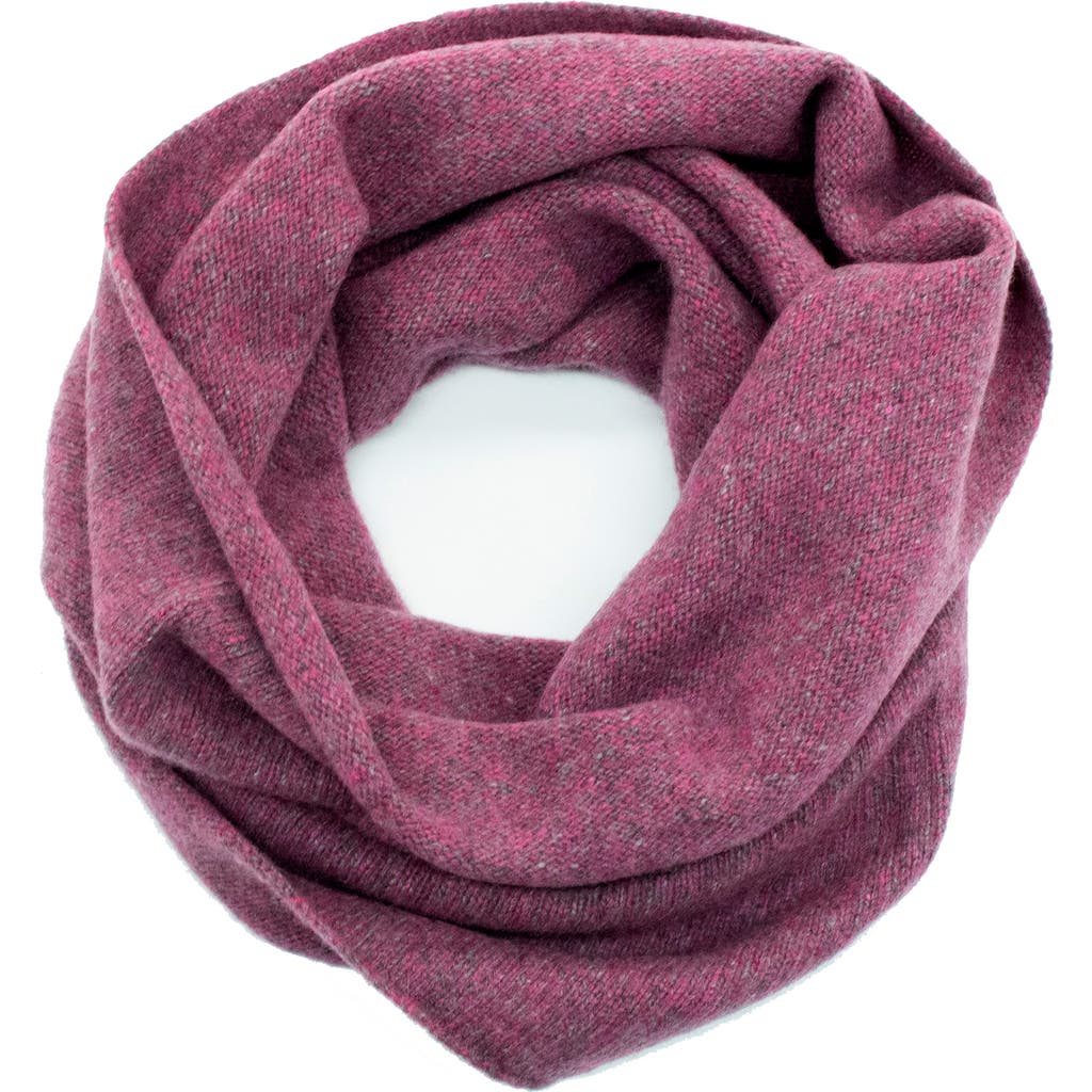 Portolano Cashmere Tweed Infinity Scarf In Pink