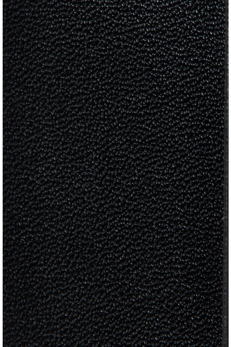 Slim Front Chain Leather Belt, Alternate, color, BLACK001