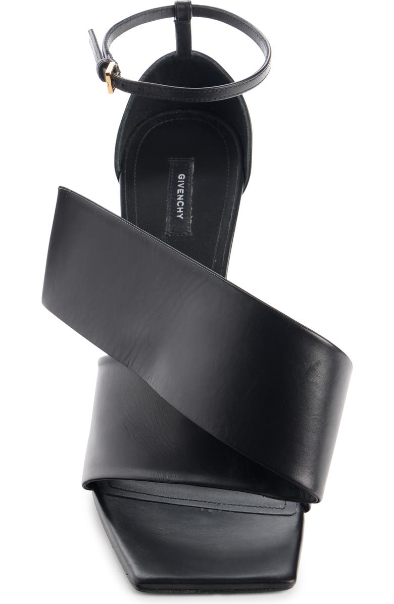 Givenchy Twisted Ribbon Ankle Strap Sandal, Alternate, color, Black