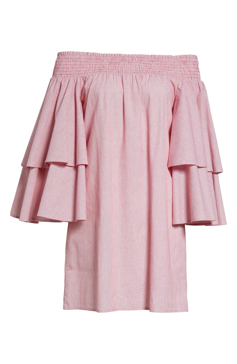 Soprano Ruffle Off the Shoulder Dress, Alternate, color, 