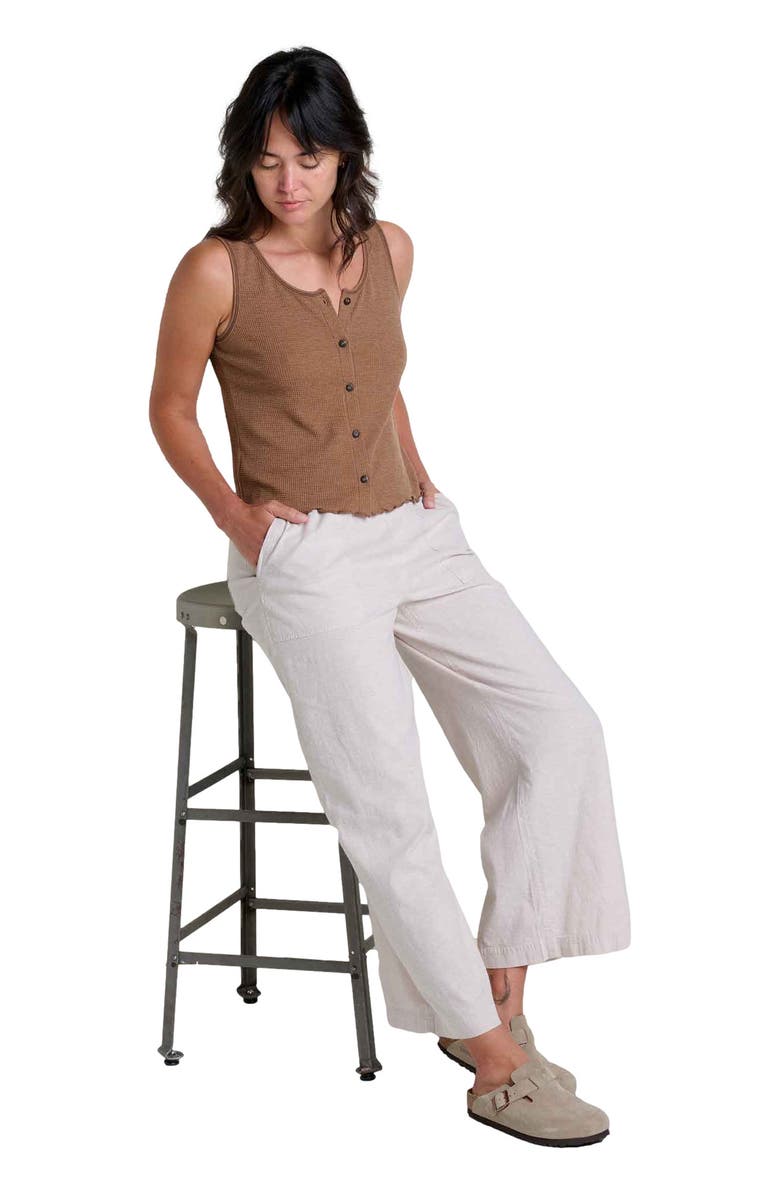 Toad & Co Women's Taj Hemp Wide Leg Pant, Alternate, color, Oatmeal