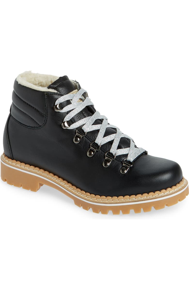 La Montelliana Meribel Genuine Shearling Lined Hiking Boot, Main, color,