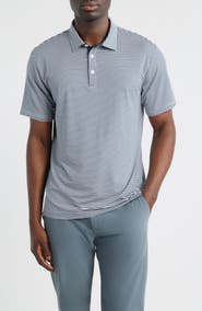 Swannies Smith Stripe Performance Golf Polo
