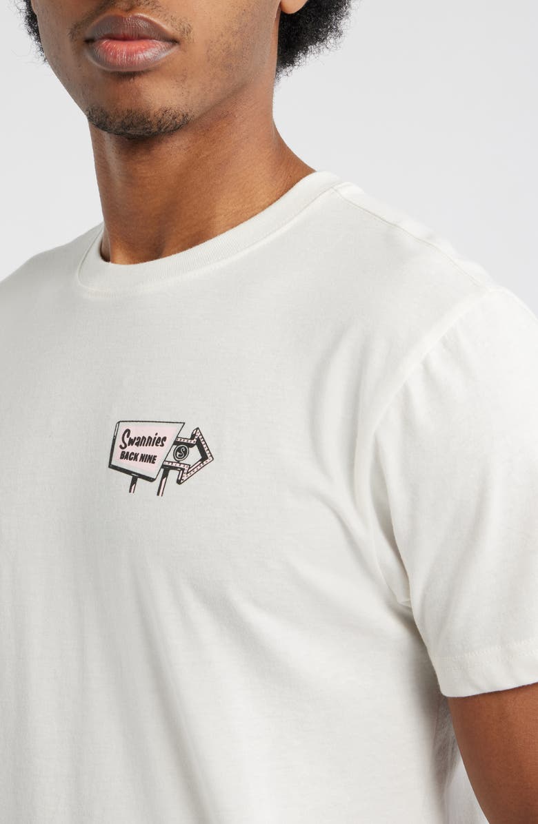 Swannies Turn Shack Graphic T-Shirt, Alternate, color, Vintage White