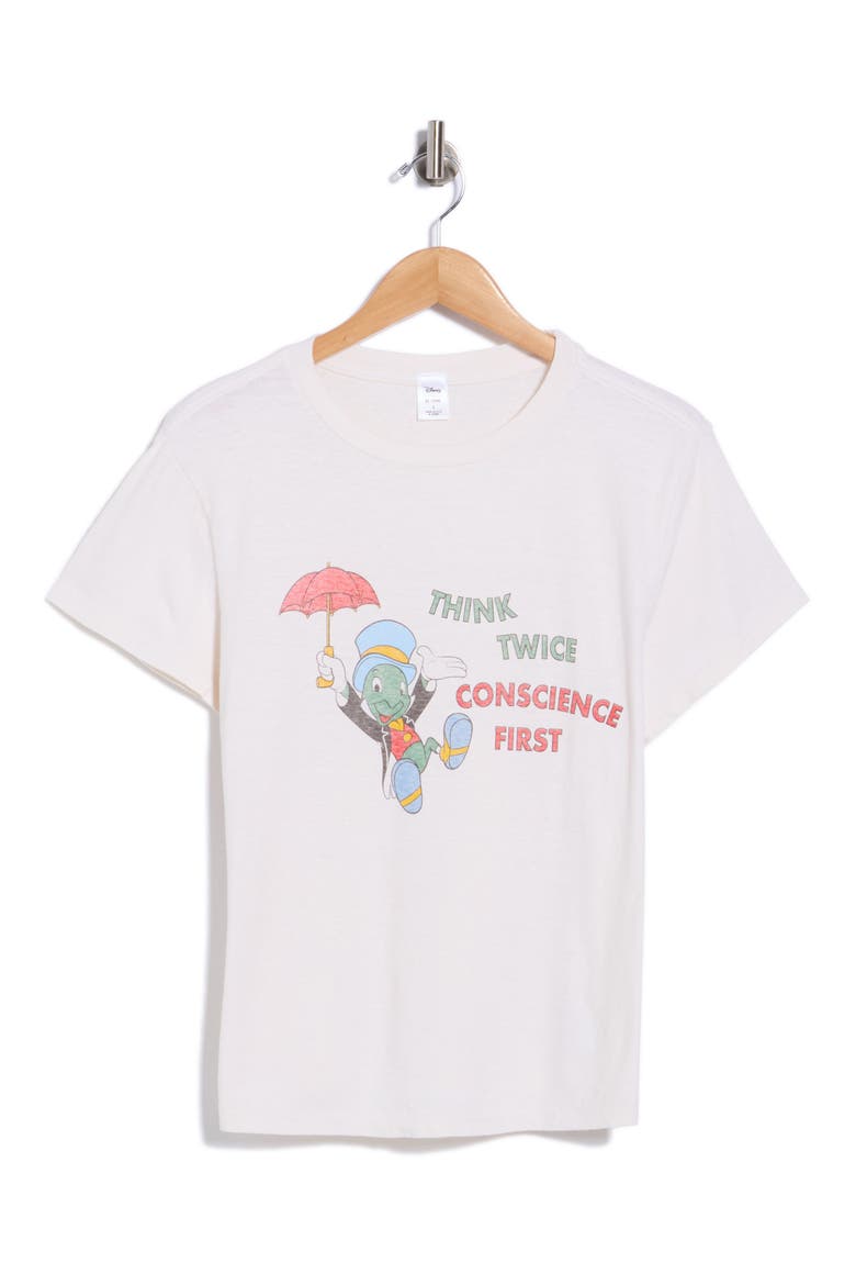 Jiminy Cricket Graphic Tee, Alternate, color, VINTAGEWHITE