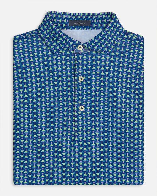Turtleson Rocky Performance Polo In Blue