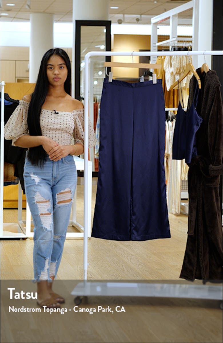 Glamour Satin Pajama Pants, sales video thumbnail