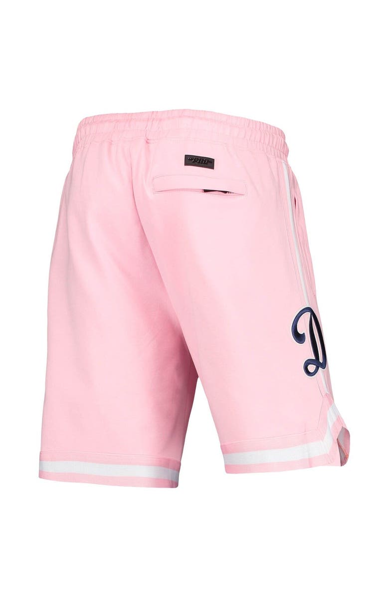 PRO STANDARD Men's Pro Standard Pink Los Angeles Dodgers Logo Club Shorts, Alternate, color, 