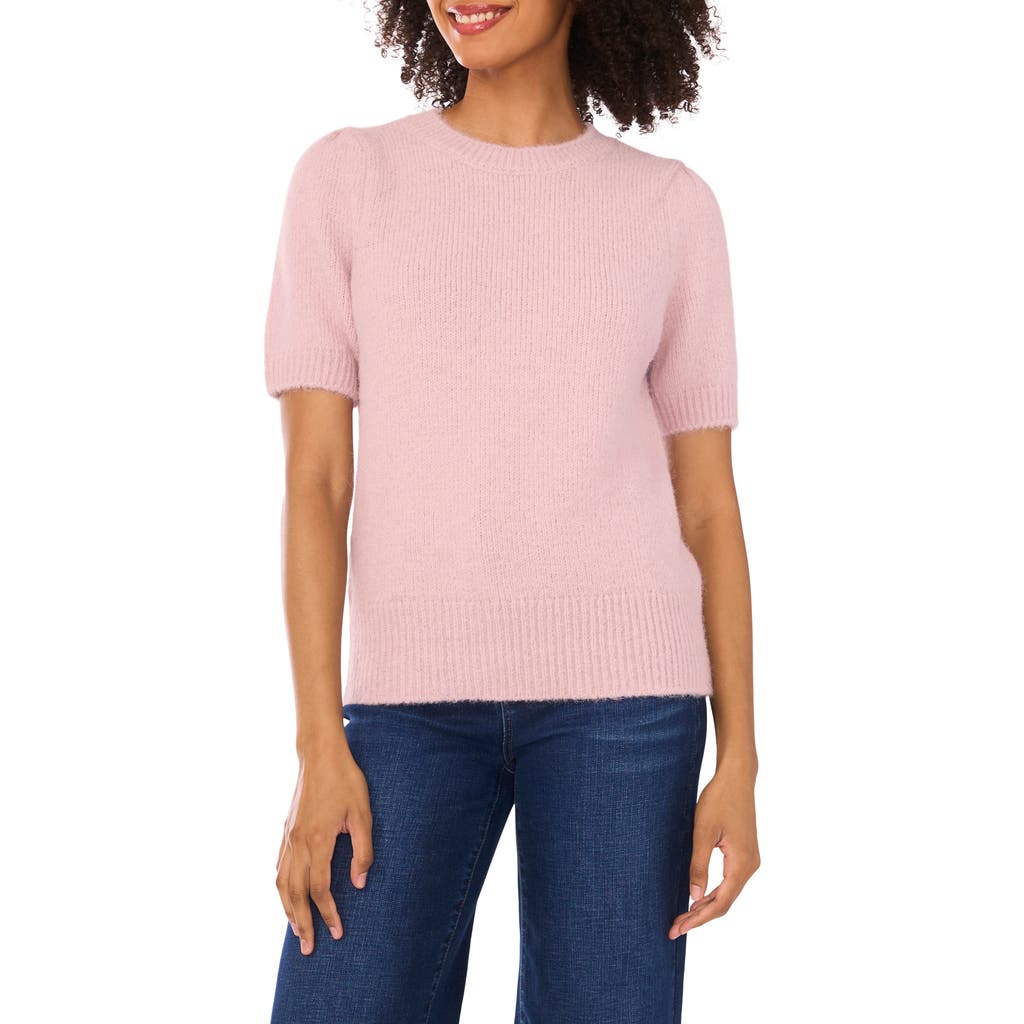 Cece Knit Crewneck Sweater In Blue
