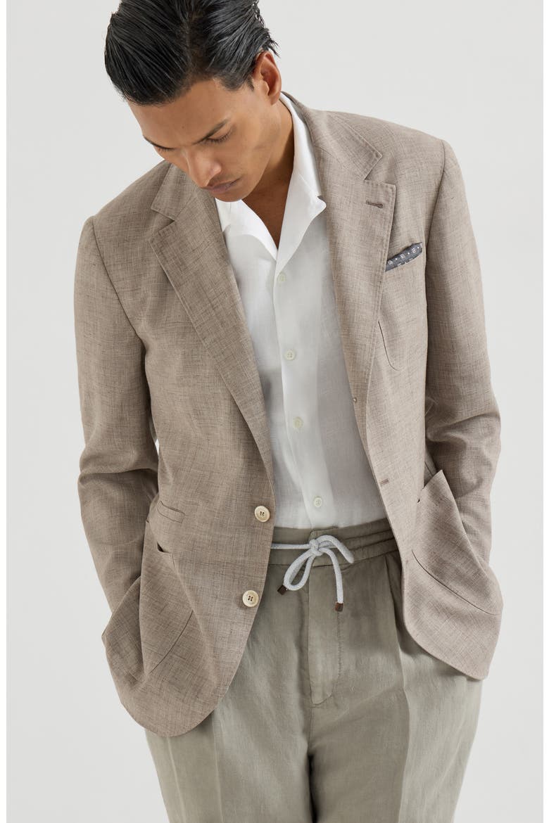 Deconstructed blazer, Alternate, color, Brown