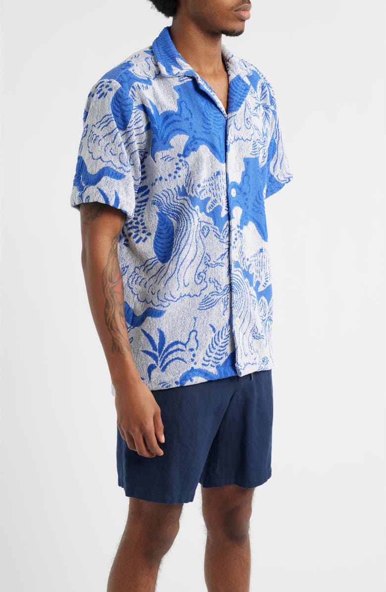 OAS Mystea Camp Shirt, Alternate, color, Blue