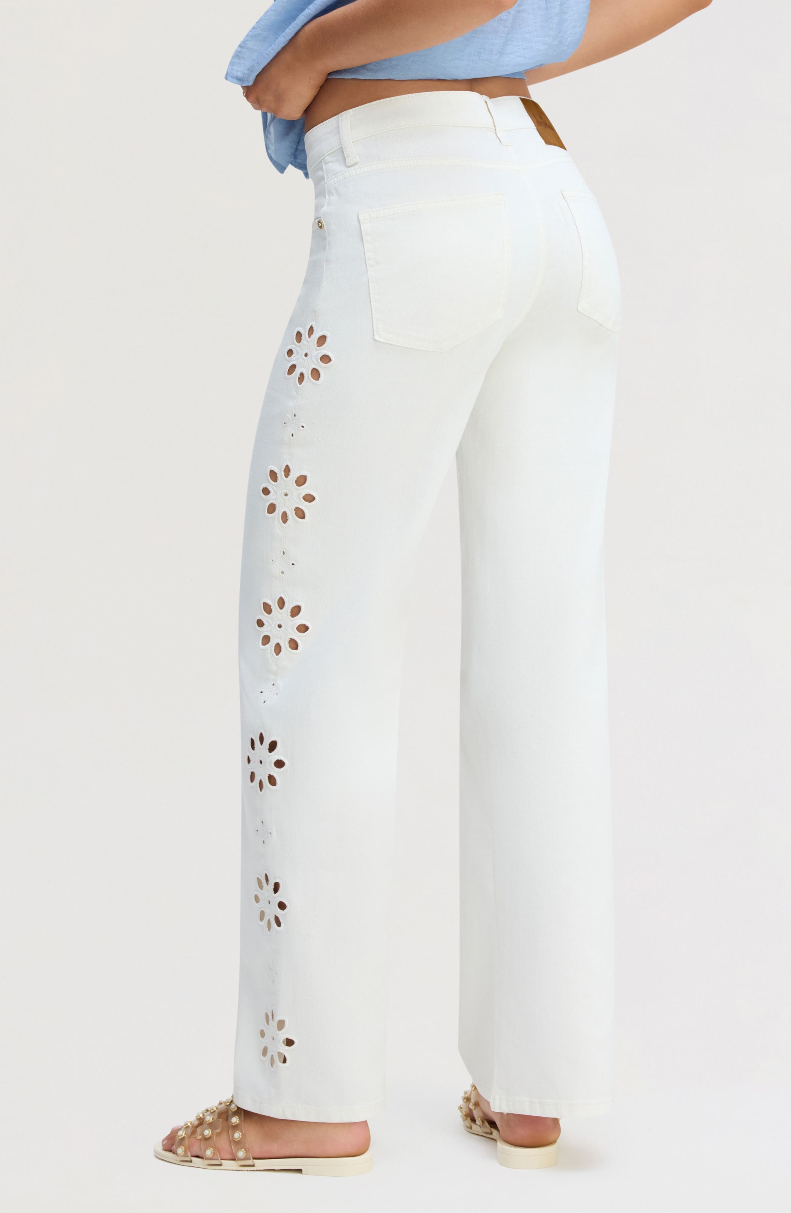 Cutout Wide Leg Jeans - image 2