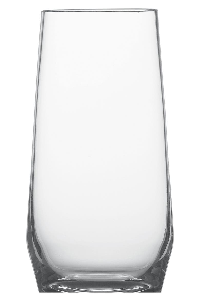 Pure Set of 6 Long Drink Cocktail Glass, Main, color, CLEAR