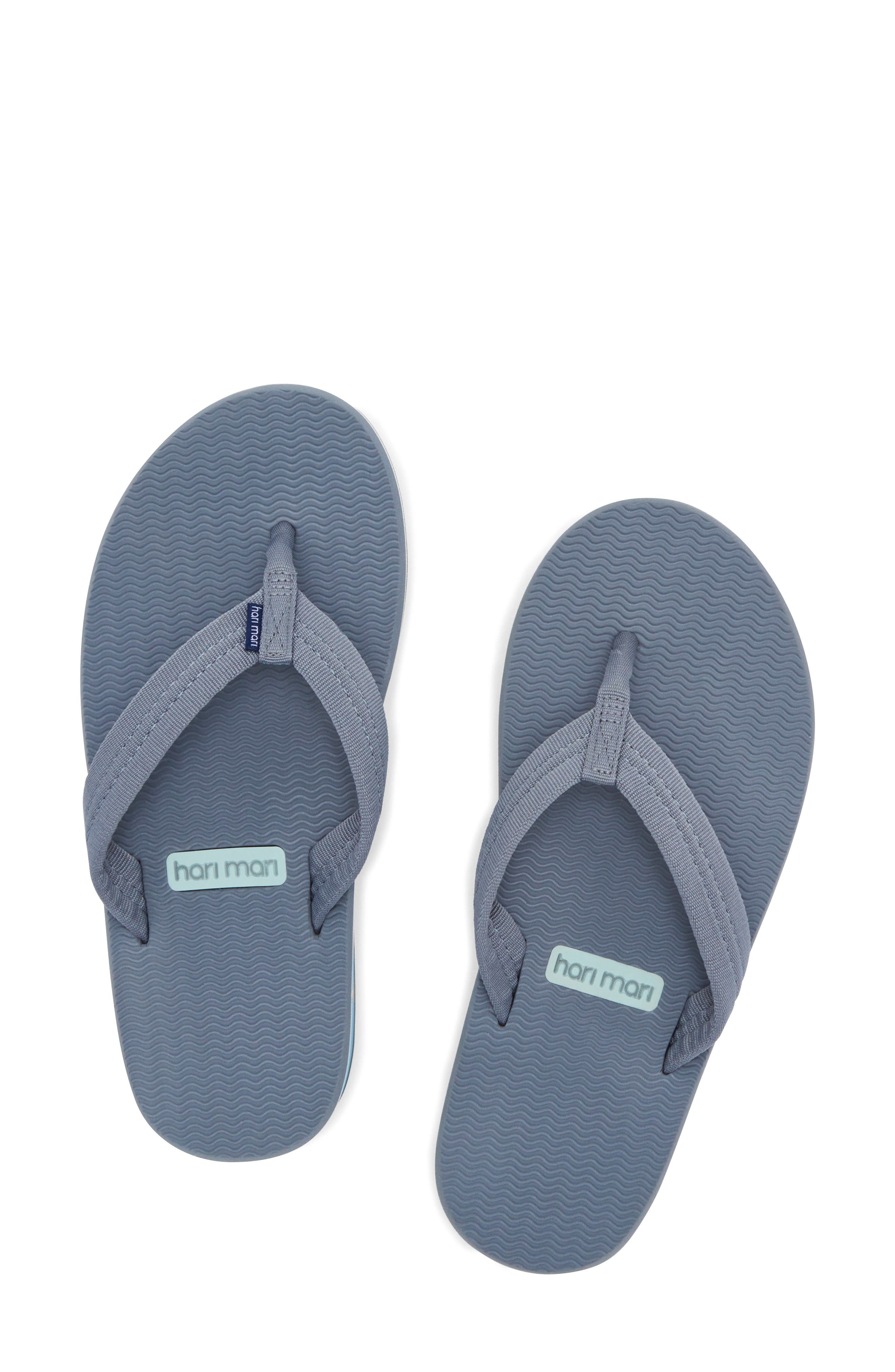 hari mari Dunes Sunset Waterproof Flip Flop, Alternate, color, Earl Gray
