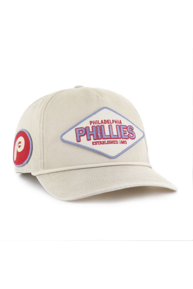 Men's '47 Khaki Philadelphia Phillies Cairn Hitch Adjustable Hat, Main, color, Khaki