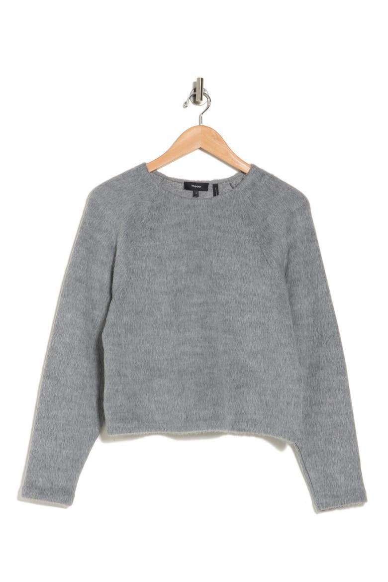 Crew Neck Pullover Sweater, Alternate, color, LIGHT GREY