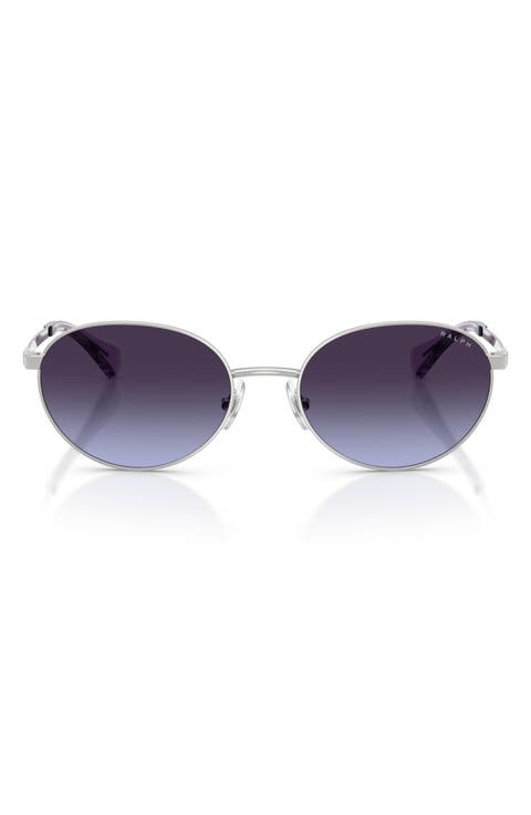 55mm Oval Sunglasses