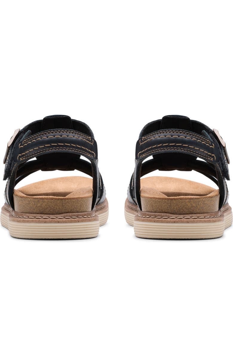 Clarks<sup>®</sup> Arwell Sun Cage Sandal, Alternate, color, Black Leather