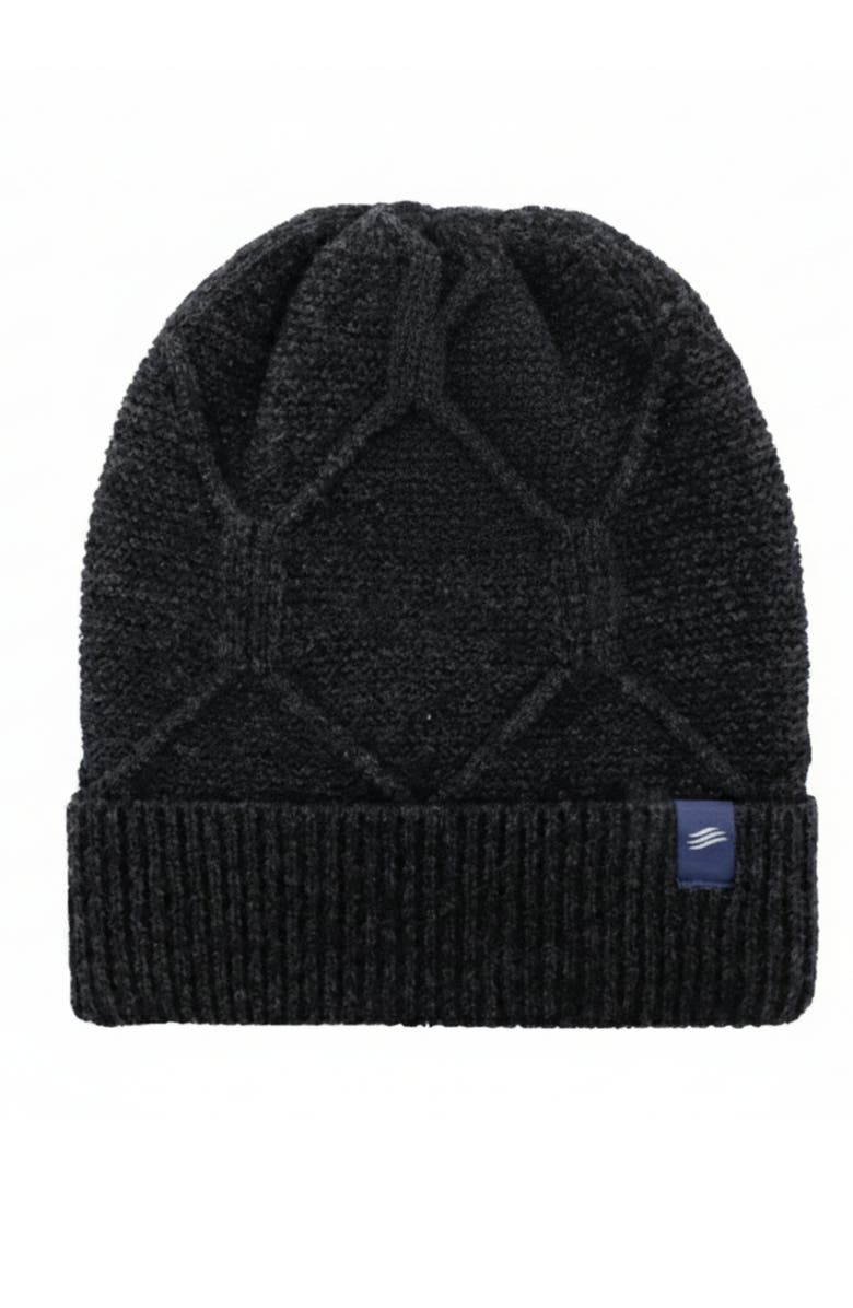 United By Blue The Softest Ultra cozy Yak Yarn with Diamond Cable Knit Beanie, Main, color, Light Heather Grey