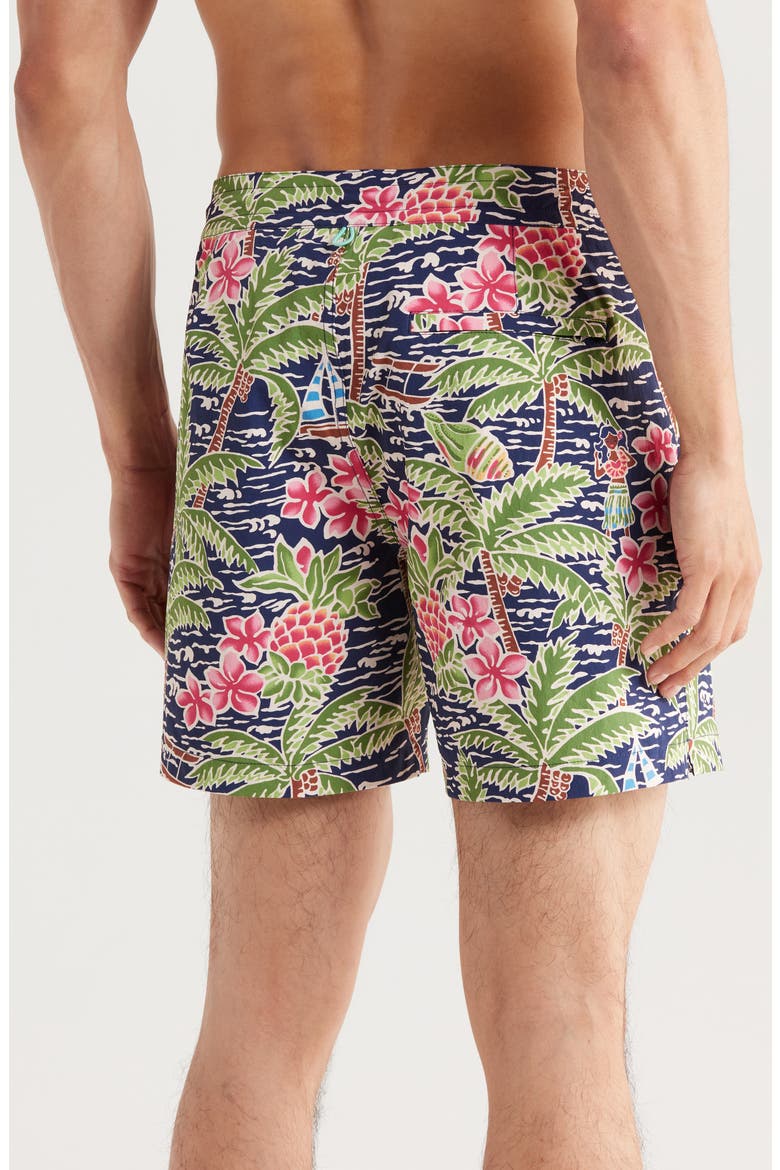 Waikiki Swim Trunks, Alternate, color, NAVY