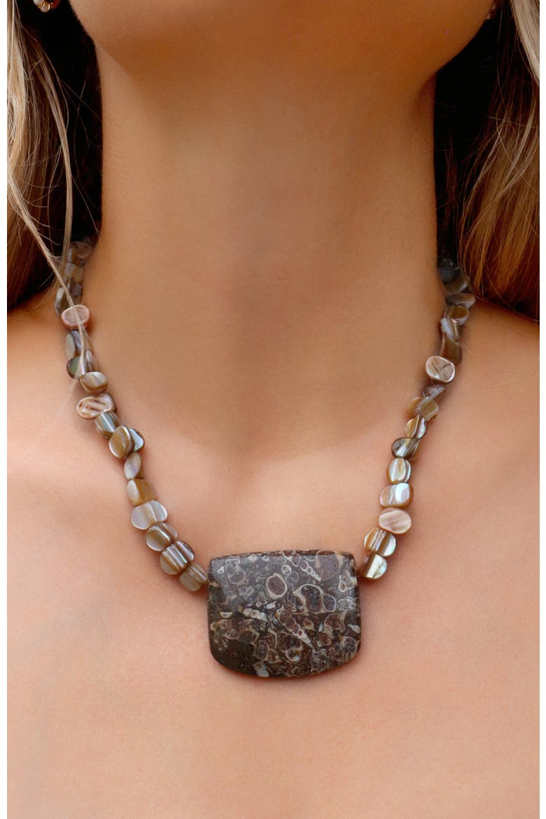 The Marlowe Necklace, Alternate, color, Helm