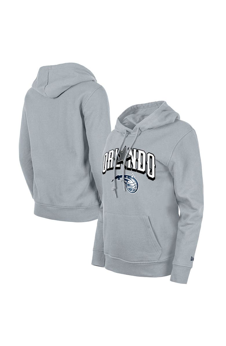 New Era Women's New Era Gray Orlando Magic 2023/24 City Edition Pullover Hoodie, Main, color, 