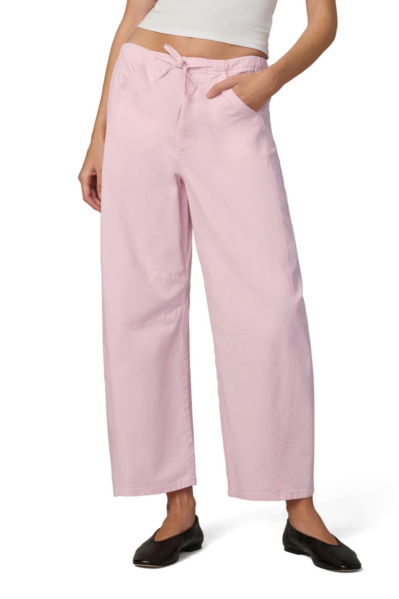 The Bowie Cotton Blend Drawstring Pants, Main, color, BLUSH
