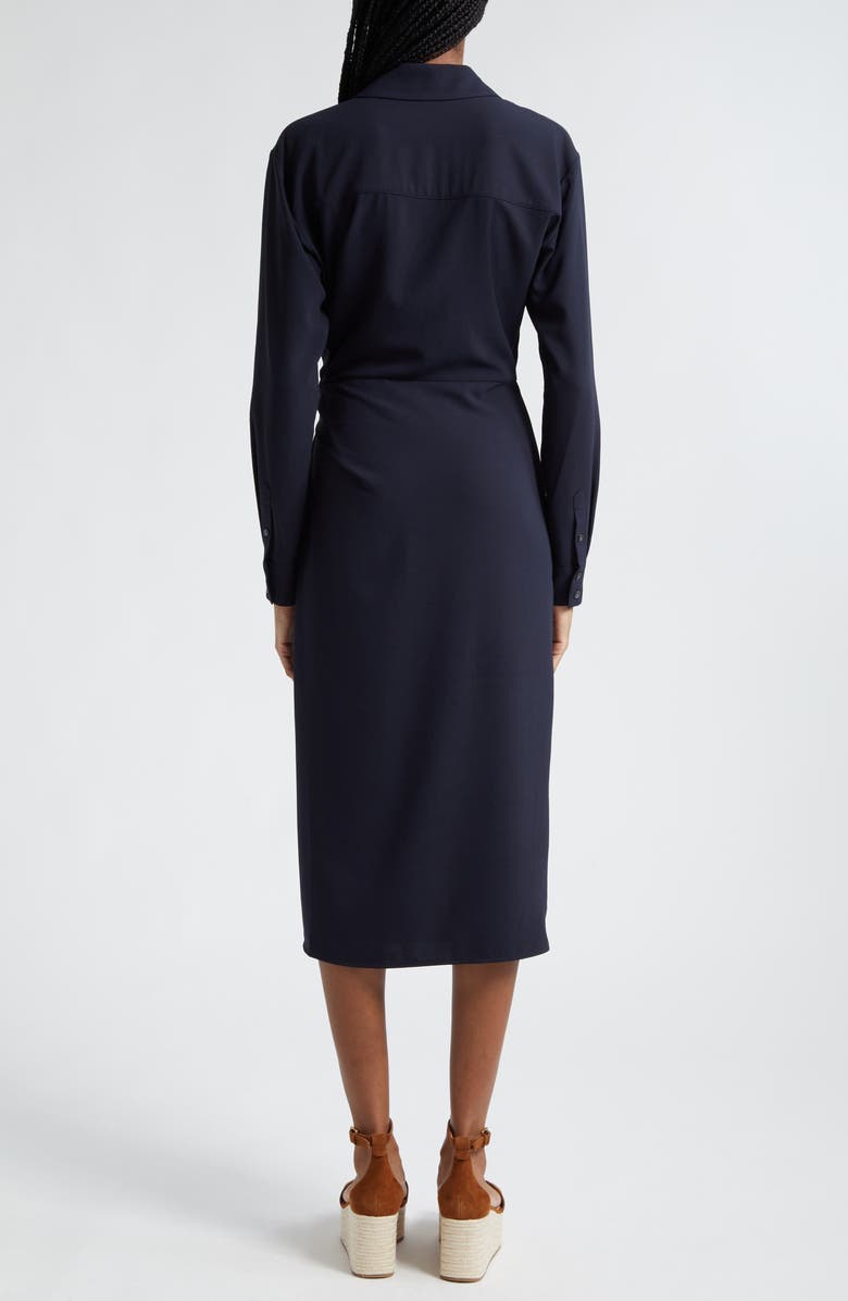 Veronica Beard Wright Long Sleeve Dress, Alternate, color, Navy