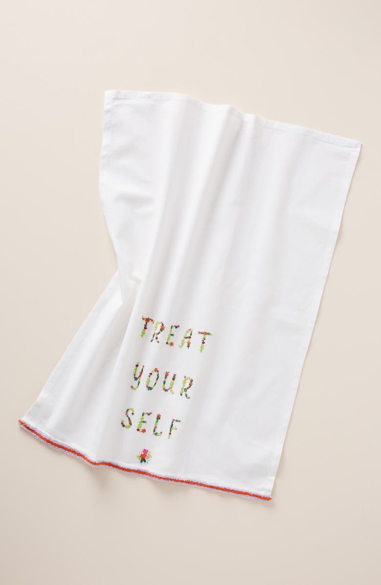 Anthropologie Home Anthropologie Treat Yourself Dishtowel, Main, color, 