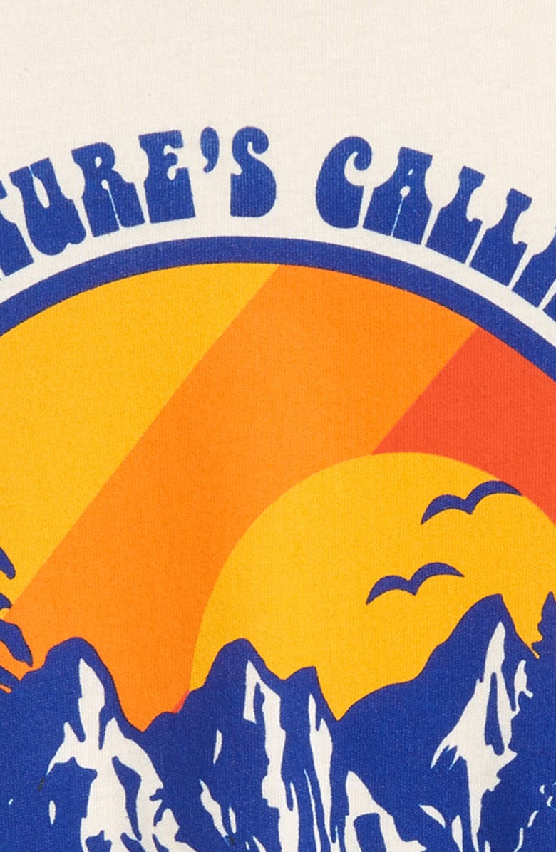 Tiny Whales Kids' Nature's Calling Cotton Graphic Tee, Alternate, color, Natural