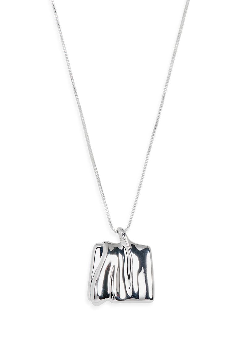 Sundra Pendant Necklace, Main, color, HIGH POLISH SILVER