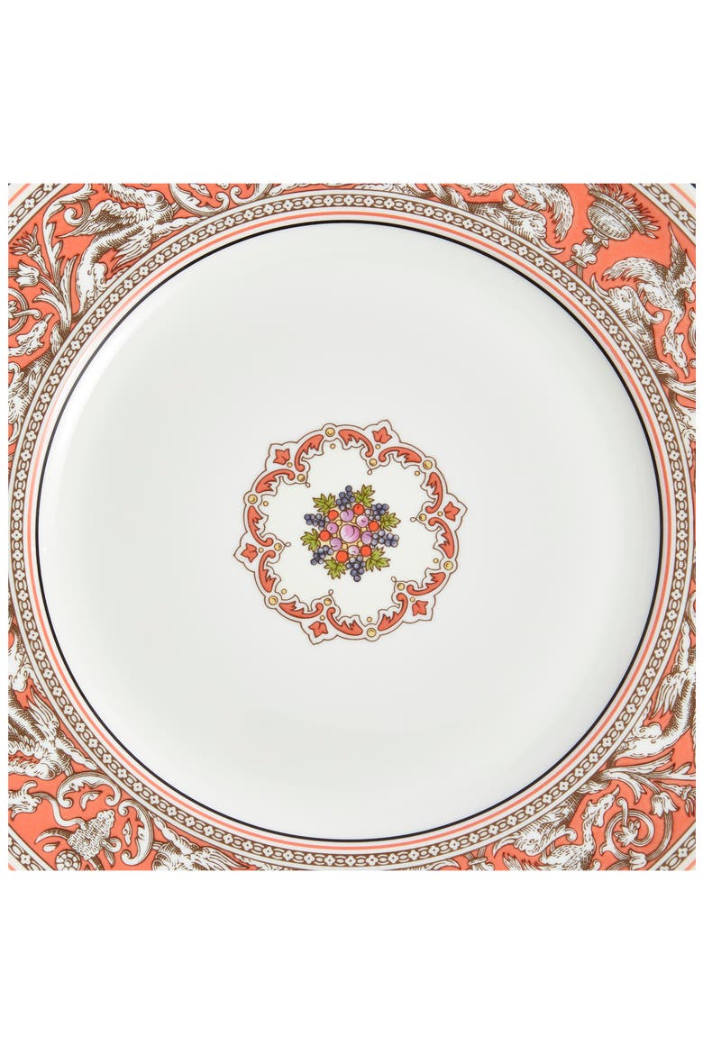 Florentine Bone China Dinner Plate, Alternate, color, SALMON