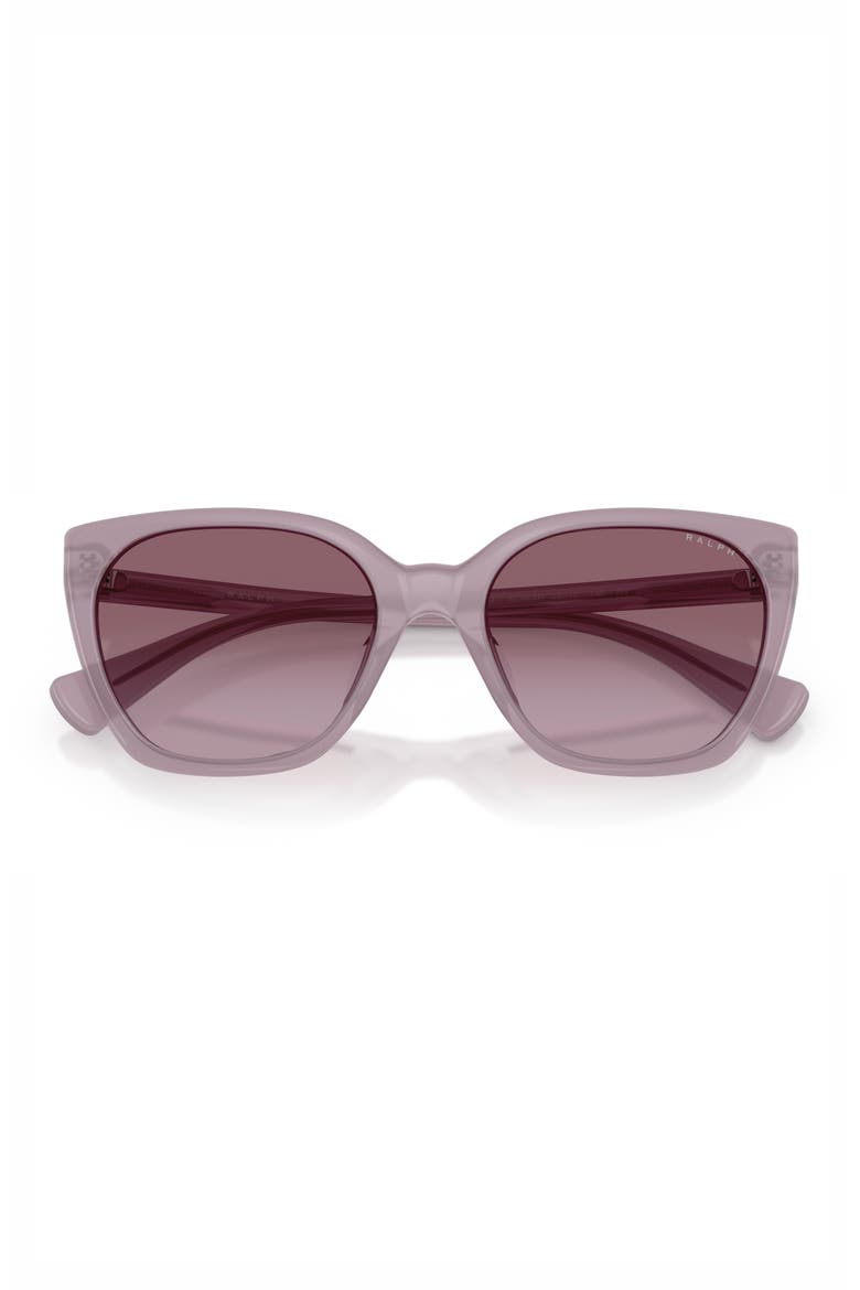 56mm RA5330U Gradient Butterfly Sunglasses, Alternate, color, MILKY LILAC / PURPLE