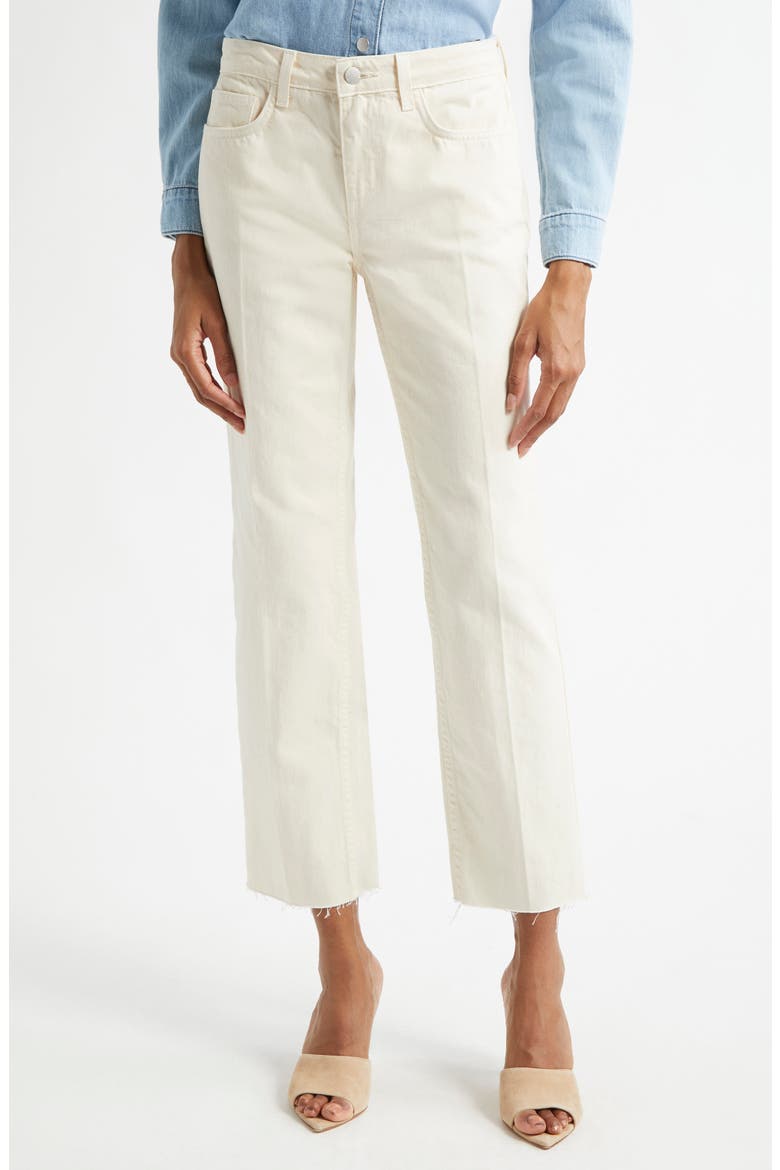 Milana Stovepipe Ankle Straight Leg Jeans, Main, color, FRENCH VANILLA