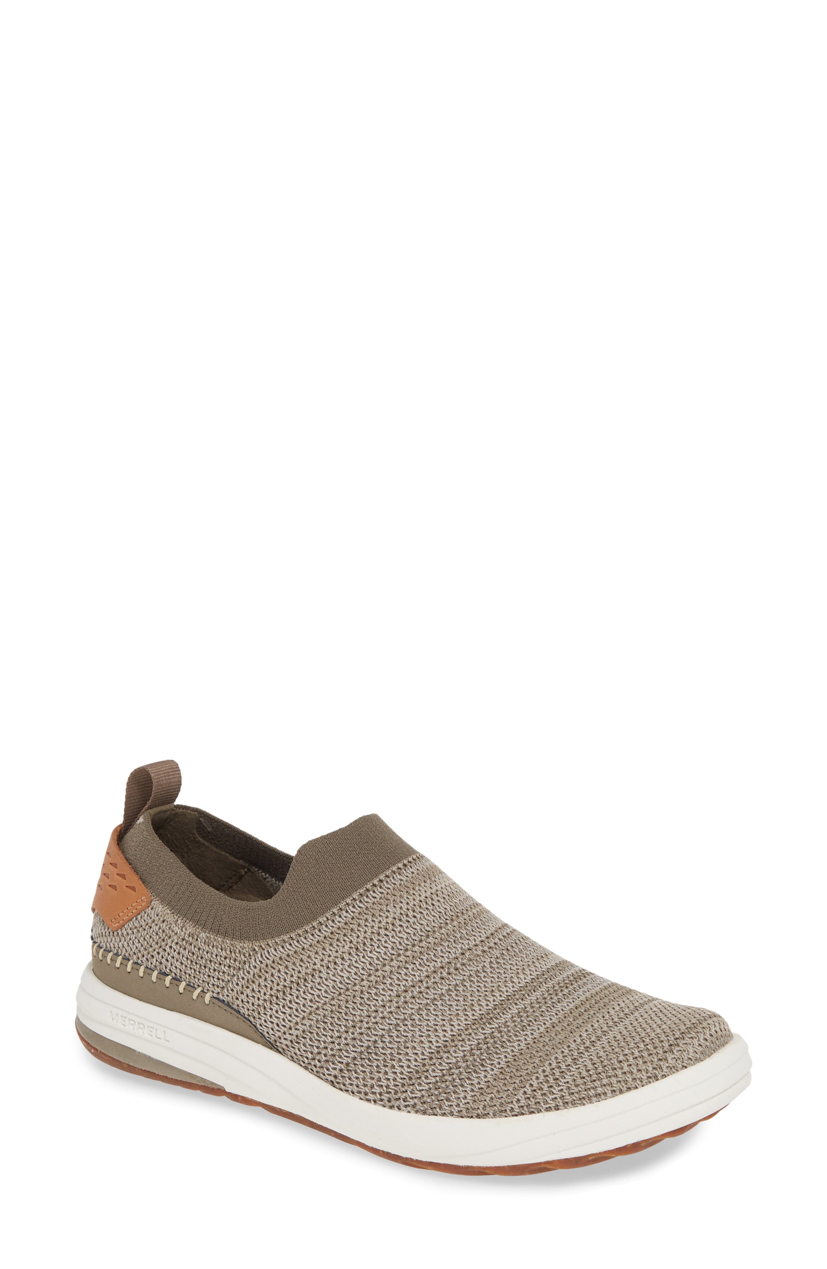 Gridway Moc Sneaker, Main, color, BRINDLE FABRIC