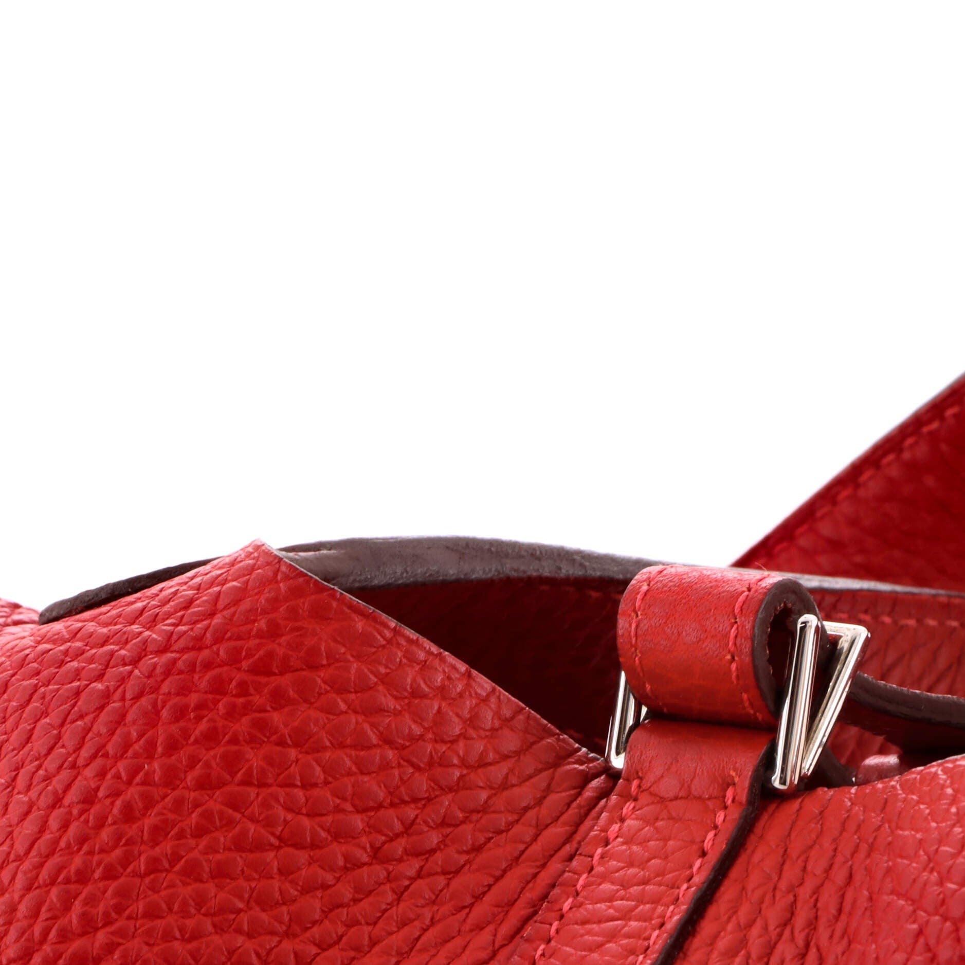 Pre-Owned Hermes Picotin Lock Bag Clemence PM, Alternate, color, Rouge Vif